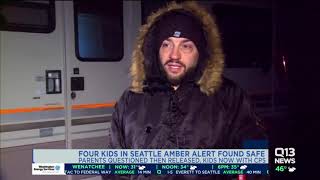 AMBER Alert canceled for 4 children abducted out of Seattle; suspects in custody