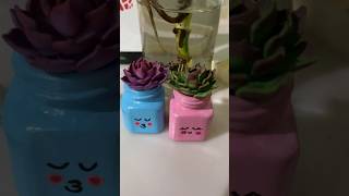 #diy acrylic color bottle #miniature planter making #bestoutofwaste #artlyana #shorts