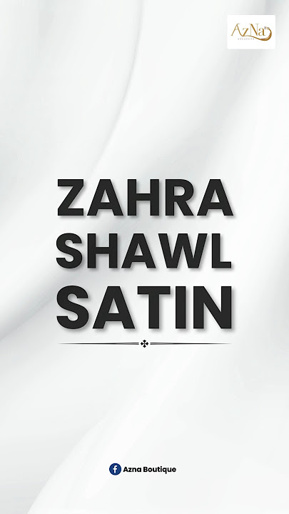 Dapatkan penampilan yang elegan dan bergaya dengan Zahra Shawl Satin kami!