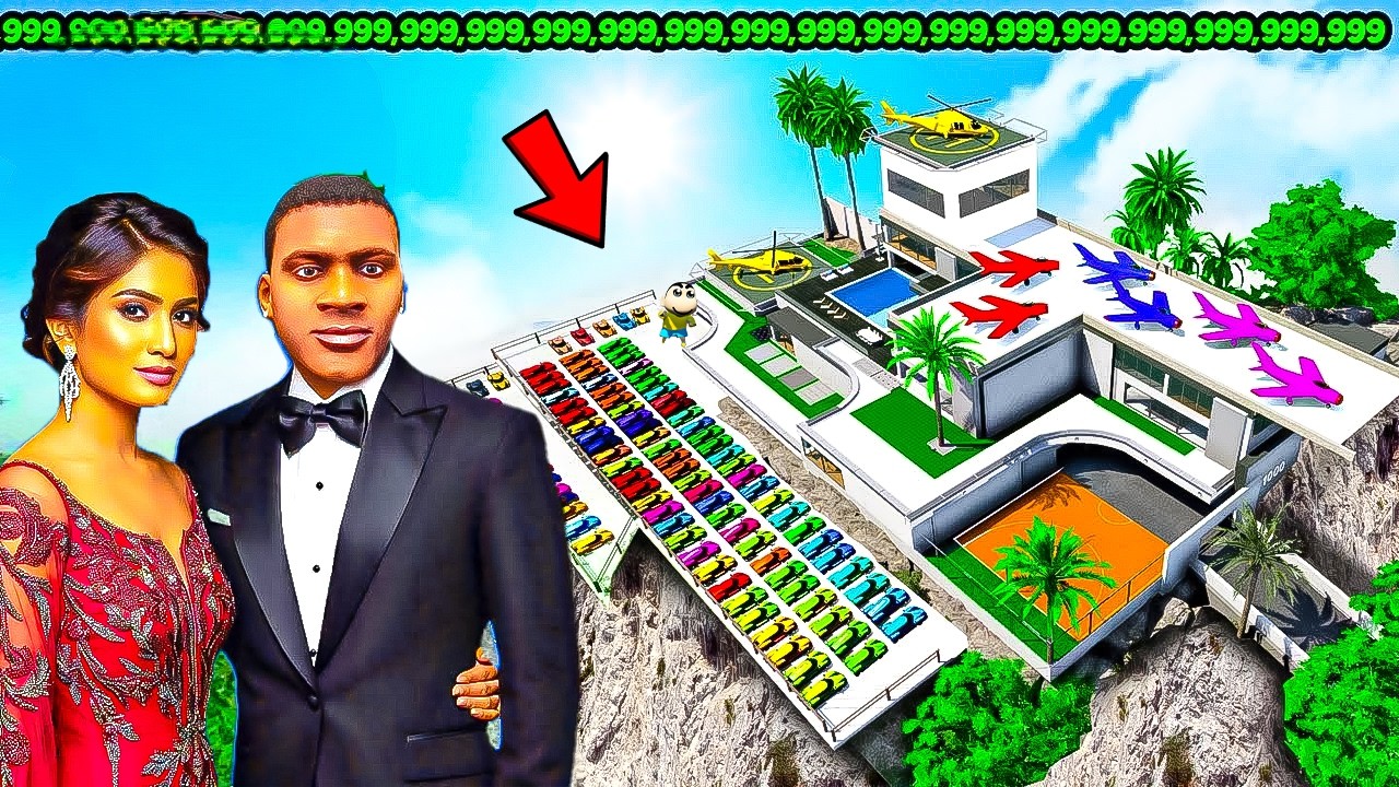 GTA 5 : Franklin Touch Anything Turns Into GOLD in GTA5 in Telugu