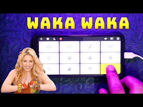 WAKA WAKA on Mobile Drum & Piano | Shakira | FIFA Footbal Song | Instrumental Ringtone | WalkBandApp