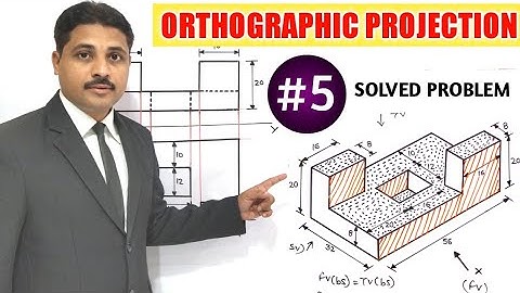 ORTHOGRAPHIC PROJECTION IN ENGINEERING DRAWING IN HINDI (Part-5) @TIKLESACADEMYOFMATHS