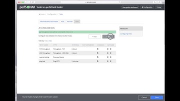 perfSONAR 4.0 - How to Configure Tests