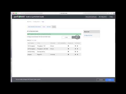 perfSONAR 4.0 - How to Configure Tests