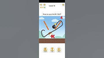 Brain Go 2 Save Mr. Bull Level 10 | Brain Go 2 How to save the Mr. Bull?