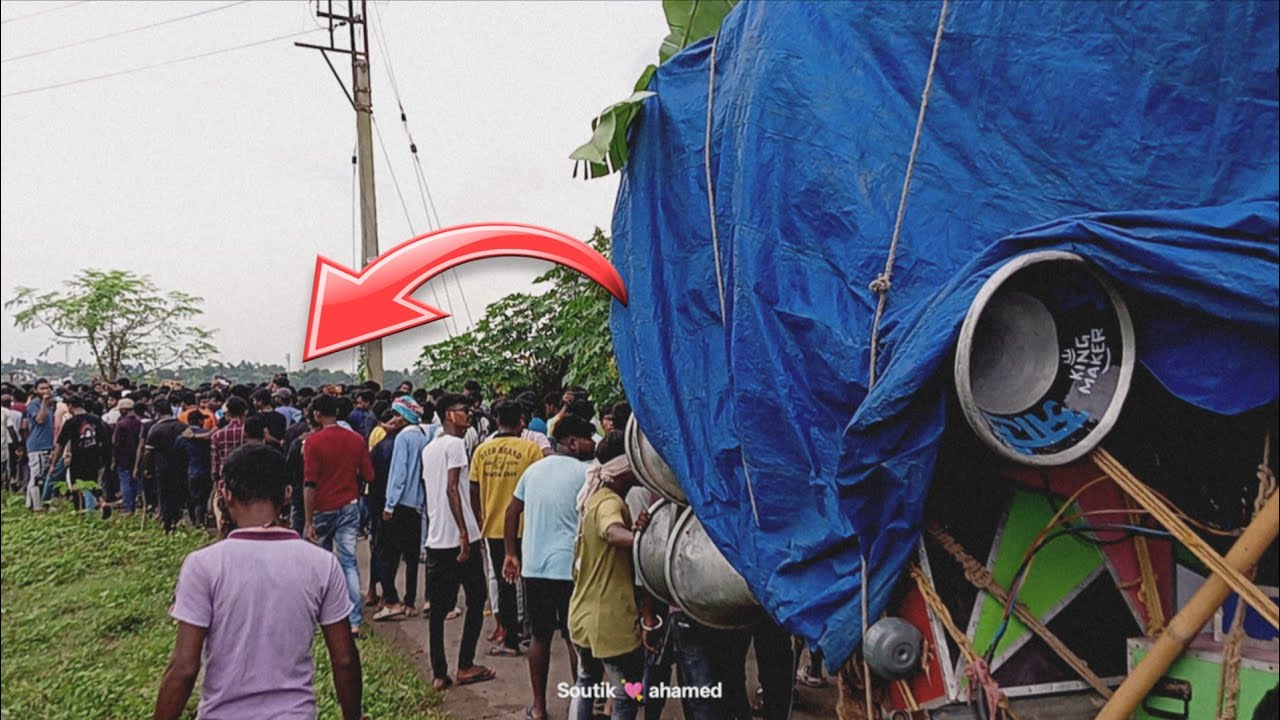 Mojam Sound Center 😱 রোড শো করছে পাবলিক জনসভা কাকে বলে দেখে নাও 😎 বিরাট জনসভা 👿