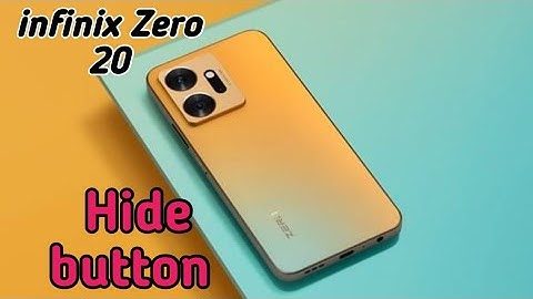 How To Hide Navigation Button In Infinix Zero 20, Hide Back Button Setting In Infinix Zero 20,