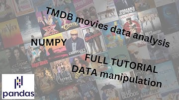 tmdb movies dataset analysis using pandas | tutorial | machine learning| data visualize using pandas