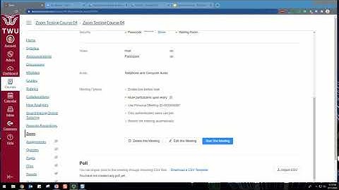Canvas Quick Tips: Polls in Zoom