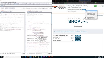 SQL injection UNION attack, finding a column containing text (Video solution)