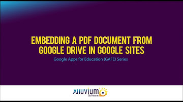 Embedding a PDF Document From Google Drive in Google Sites