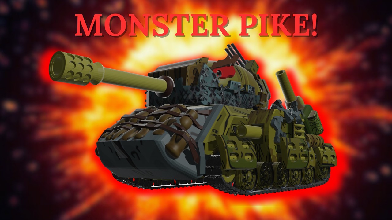 MONSTER TANK PIKE IN 3D! | BLENDER SPEED MODELING! #animation #worldoftanks #blender #entertainment