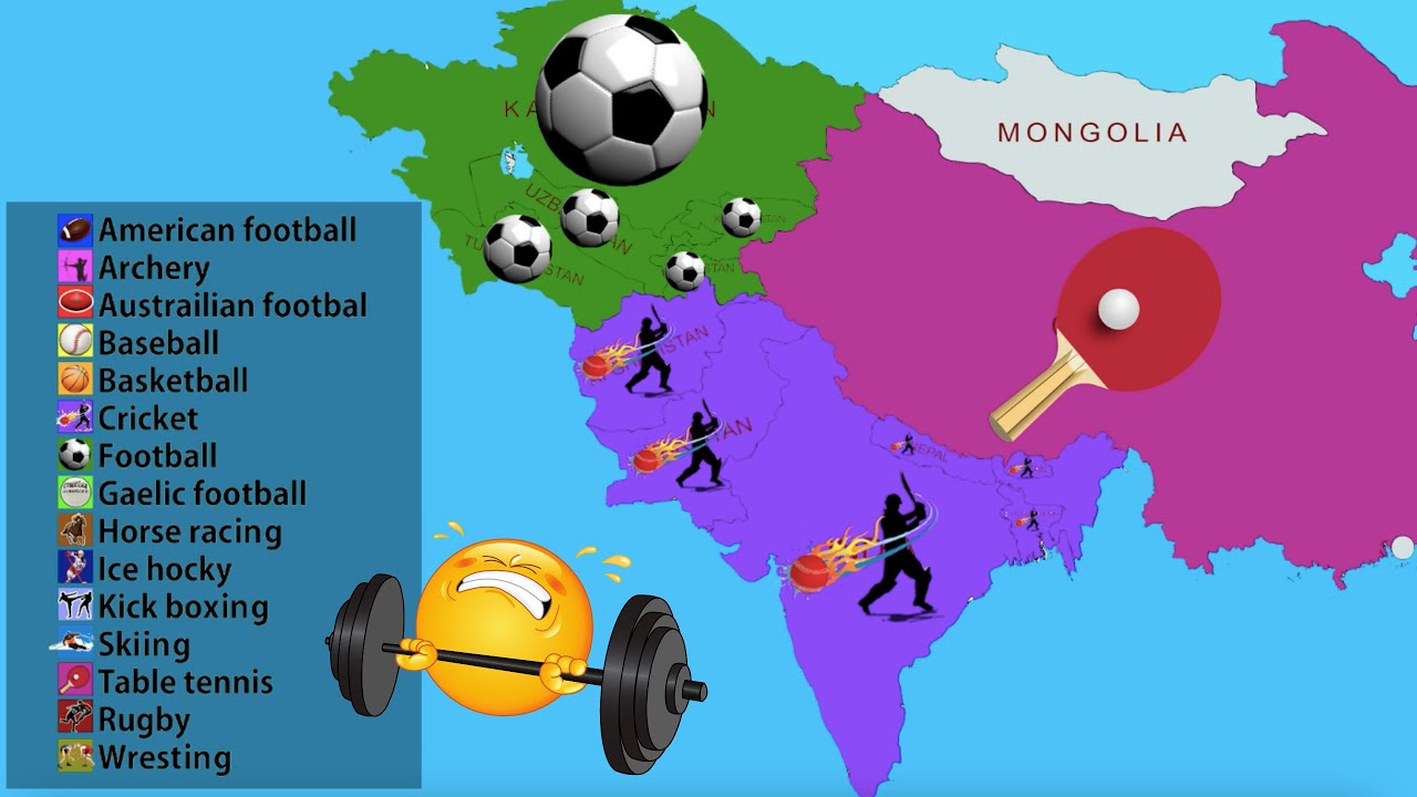 Mapping the most popular sport in every country worldwide YouTube