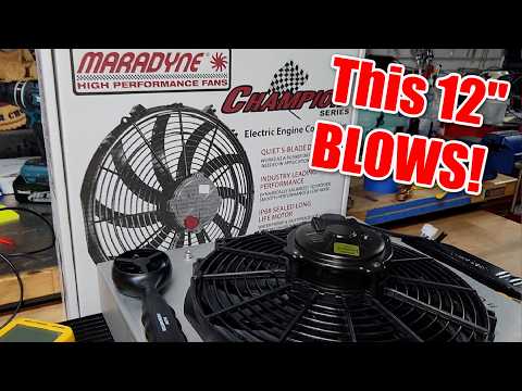 Testing the New Maradyne 12" fan with Smart Start? CFM, amp Draw... the works!