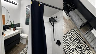 AFFORDABLE , QUICK AND EASY BATHROOM MAKEOVER