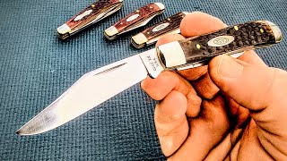 VINTAGE CASE 6207 ~ 1977 Case Capped DogLeg Jack Knife often referred to as a MINI TRAPPER