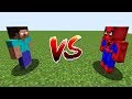 Minecraft battle noob vs pro herobrine vs spider man challenge  animation