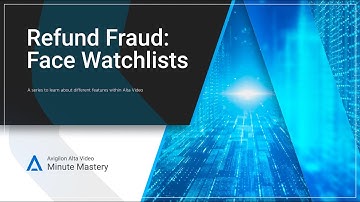 How to Use Face Watchlist in Alta Video