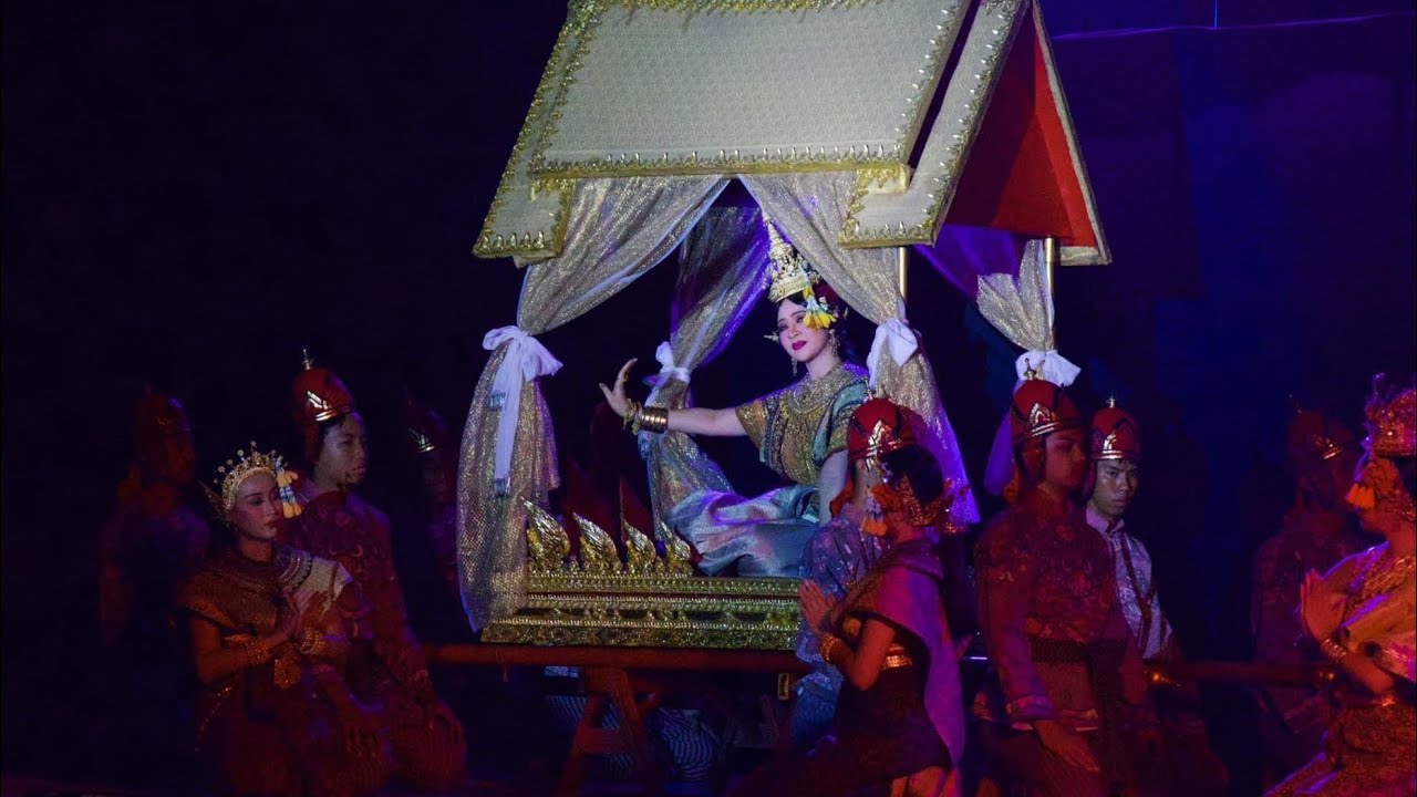 ตะเลงพ่าย1  ฉากพระสุพรรณกัลยาเสด็จไปหงสาวดี