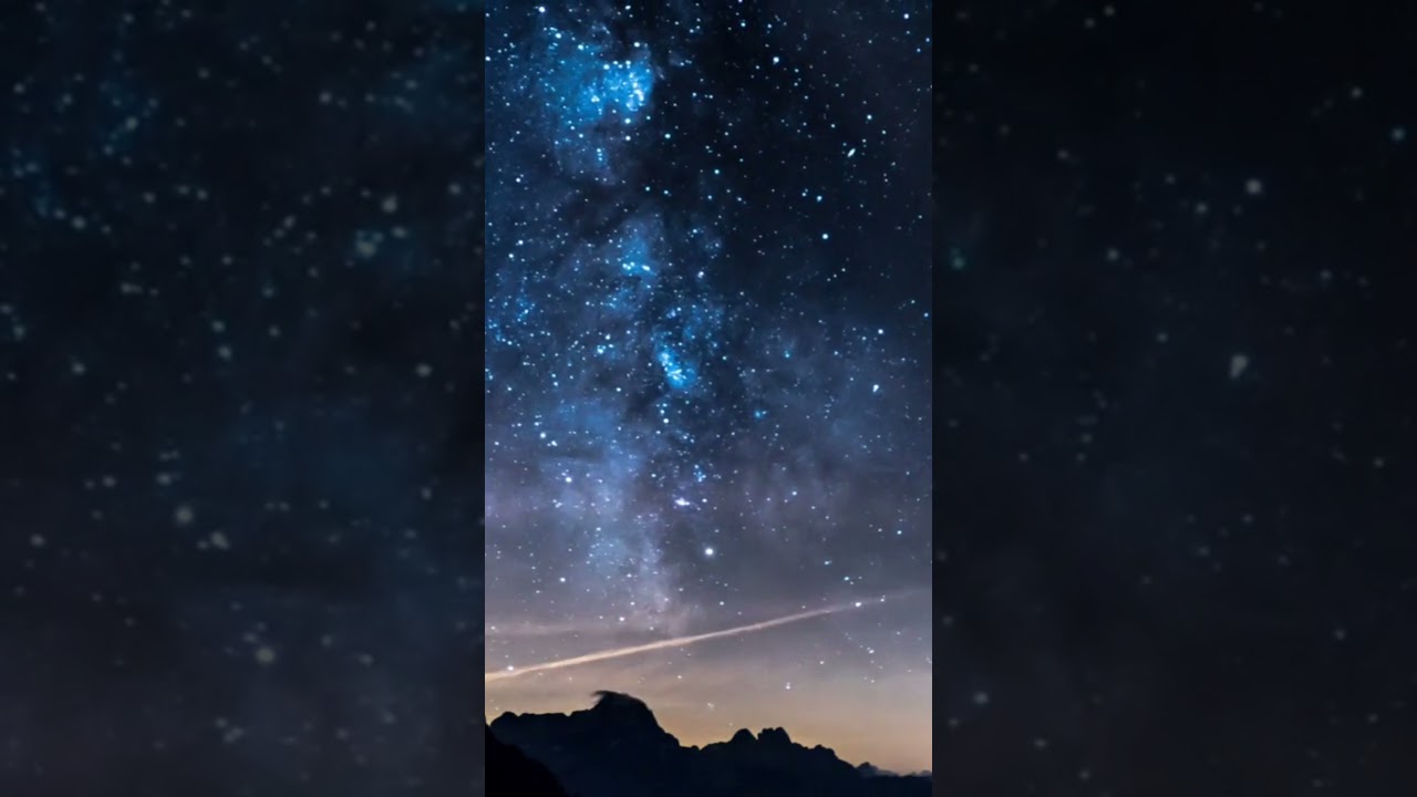 Clear sky at night (silent video) 