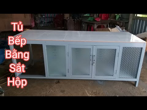 Video Chia sẻ cách làm/ Tủ bếp bằng sắt hộp/ @chiến thới lai - youtube