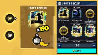 190 TANE UTOTS PAKET AÇILIMI! 500M COİNS KASTIM! EFSANE ÖDÜLLER! | FIFA MOBILE