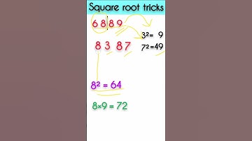 SQUARE ROOT | Square Root Trick | Math Tricks #shorts