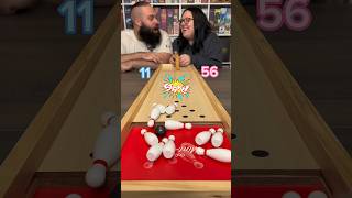 Bowling On Your Table At Home? We Love This Game! #boardgame #couple