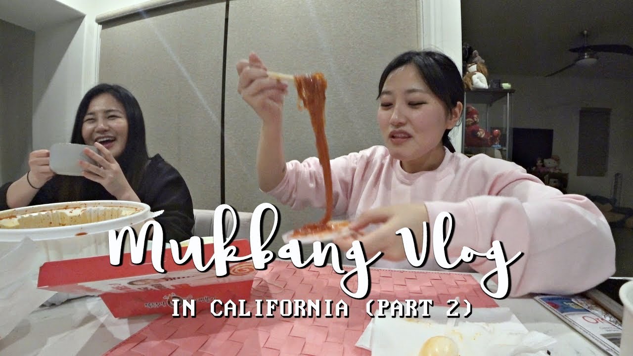 (mukbang vlog) COLLAB w. HYUNEE 🐝🍯+ Yupdduk(spicy rice cakes) + 85 Bakery + Hiking ~