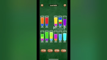 A relaxing game play with Majestic Green background: water sort level 4419