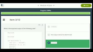 ADVANCED PROGRAMMING IN C ll CISCO ll CODE RIDER ll MODULE 4 TEST