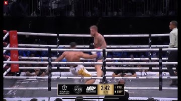 Jake Paul Knockdown on Tommy Fury | Jake Paul vs Tommy Fury Fight