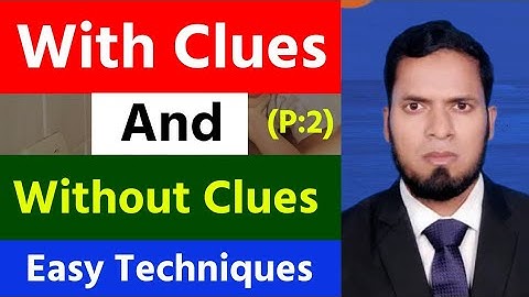 With Clues and Without Clues ll SSC Il HSC lI DAKHIL I ALIM
