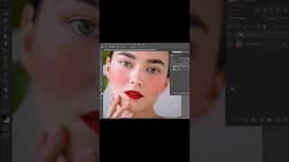 Realistic Makeup on Photoshop trending viral shorts graphic_design