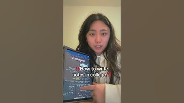 How to Take Notes in College Lecture 📝🎓 #studytips #collegelife #studymotivation
