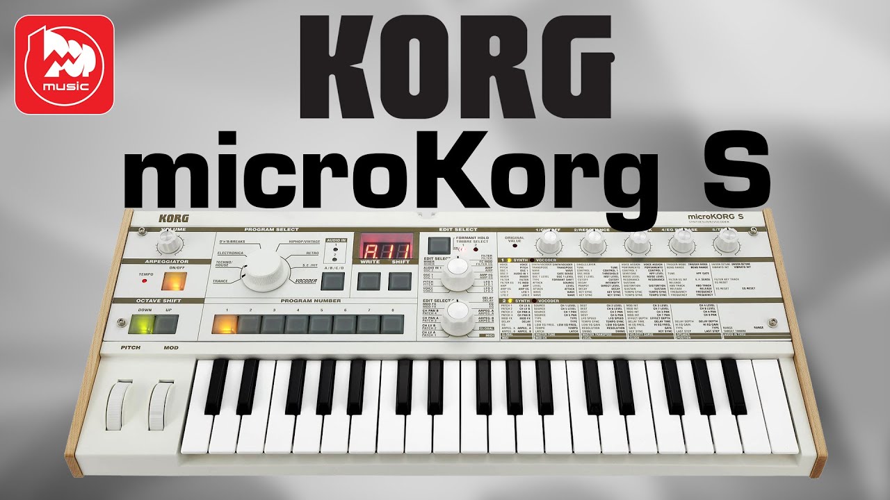 Korg microKorg S - синтезатор со встроенными динамиками и вокодером