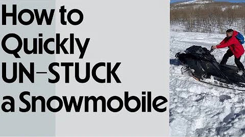 How to Get Your Snowmobile Unstuck! #skidoo #snowmobile #snow