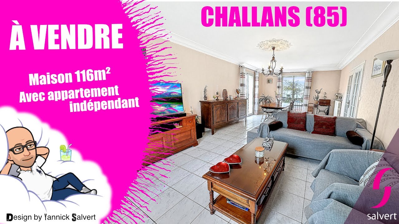 Maison Traditionnelle et son appartement indépendant - À vendre à CHALLANS (85)