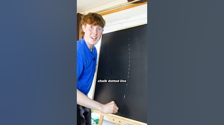 How To Draw The Viral Dotted Line With Chalk