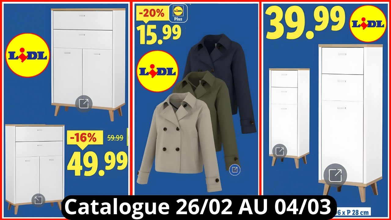 LIDL Catalogue De La Semaine Du 26/02/2026 AU 04/03/2026 LIDL France Arrivage De La Semaine #haul