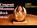 Carving a Wooden Flower Bud with Quartz Crystals for Montana Rock Mom! 1,000 Subscriber Present!