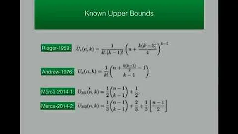 On Number of Partitions of an Integer into a Fixed Number of Parts