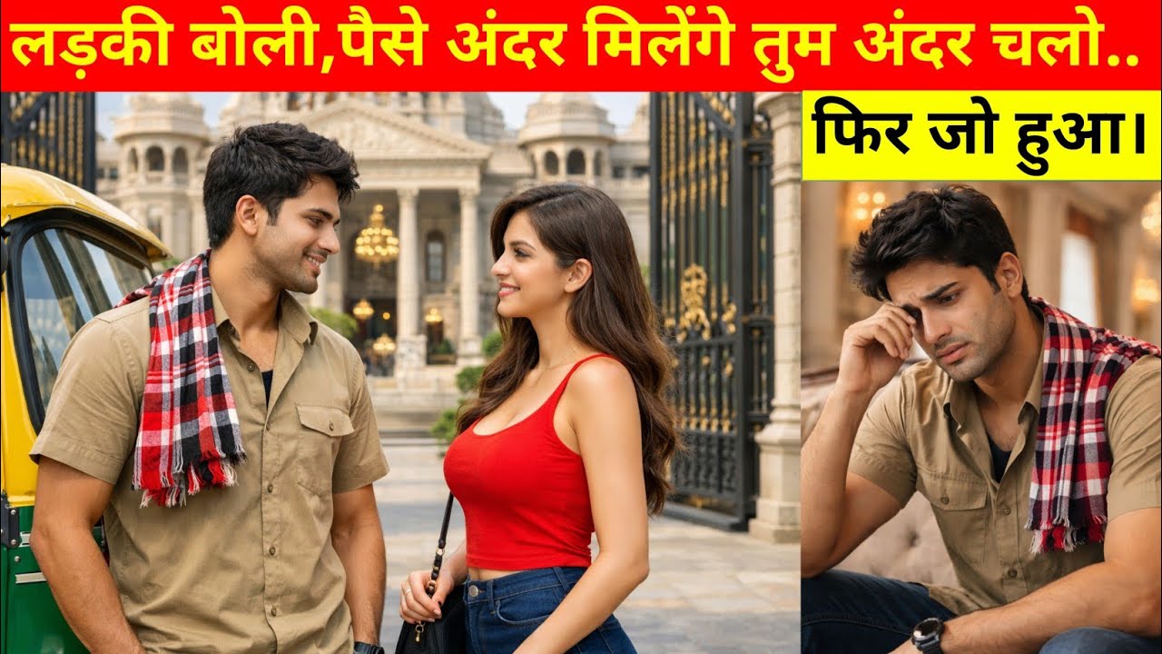 करोड़पति लड़की ने ऑटो ड्राइवर से कहा —किराया अंदर मिलेगा…कमरे में आ जाओ, आगे जो हुआ...#emtionalstory