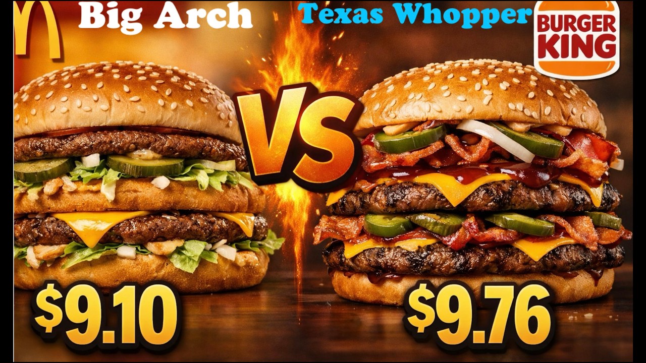 BIG ARCH VS TX WHOPPER - PLAYING WITH YOUR FOOD