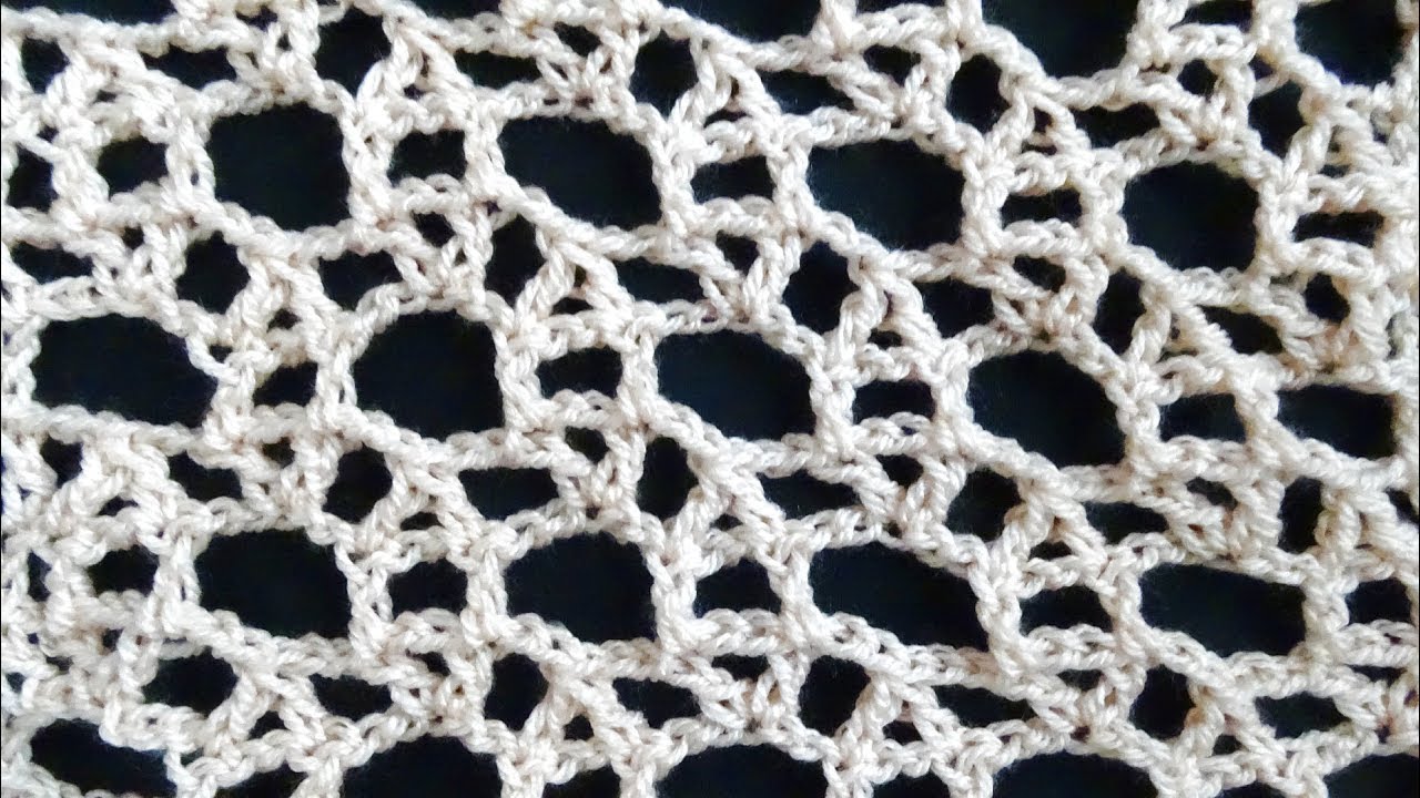 Learn How To Crochet A Lacy Circles Stitch Righthanded Tutorial For