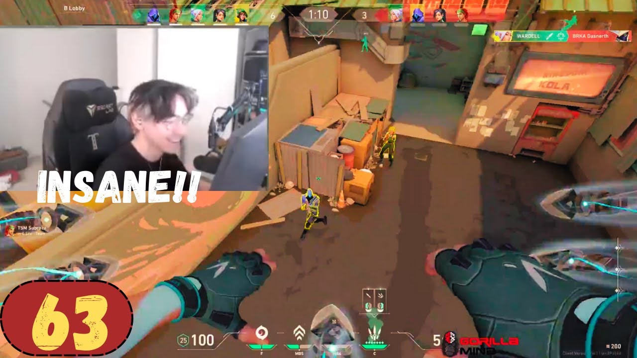 this Ace from Hiko is actually insane - Best of Valorant streams 63