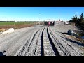 Locomotive cab view - Middleton to Synlait Milk - Rakaia