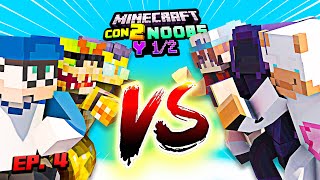 PELEA de SUPER SMASH BROS en MINECRAFT! | Minecraft con 2 Noobs y 1/2 (ep.4)