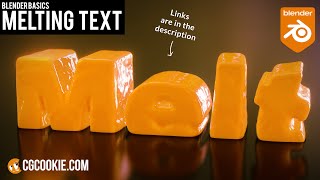 How To Melt Text - Blender Tutorial