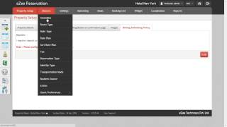 Booking & Billing Policy in eZee Reservation, online Hotel Booking Engine screenshot 2